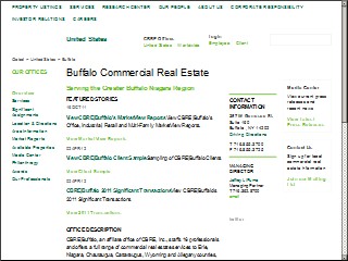 Web site www.cbre.com, C B Richard Ellis