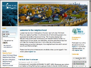Web site www.fallcreekplace.com, Fall Creek Place