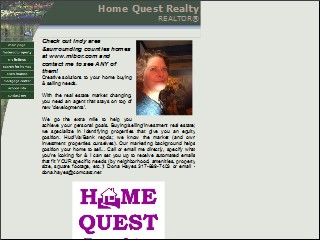 Web site www.homequestindy.com, Home Quest Realty