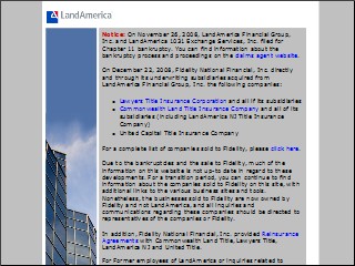 Web site www.landam.com, Lawyers Title Insurance Corp