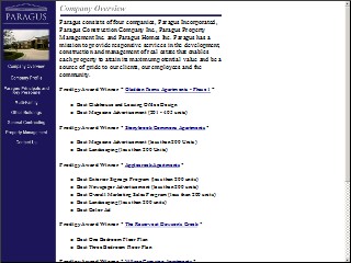 Web site www.paragus.com, Paragus