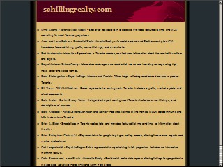 Web site www.schillingrealty.com, Schilling Realty Co