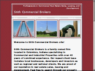 Web site www.stithbrokers.com, Stith Commercial Brokers Co
